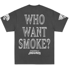 Jacksonville Jaguars Nardo Wick Unisex Teal Smoke T-Shirt Black | NFL
