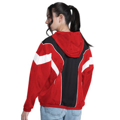 Chicago Bulls G-III 4Her by Carl Banks Women's Quarterback Lightweight Oversized Full-Zip Jacket Red/Black - NBA