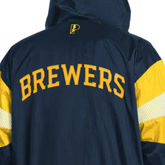 Milwaukee Brewers Pro Player Legacy Lightweight Full-Zip Hooded Jacket - MLB