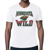 Minnesota Wild Starter Comic Style Team Graphic T-Shirt - White - NHL