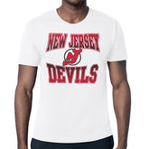 New Jersey Devils Starter Comic Style Team Graphic T-Shirt - White - NHL