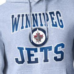 Winnipeg Jets Starter Comic Style Team Graphic Hoodie - Gray - NHL