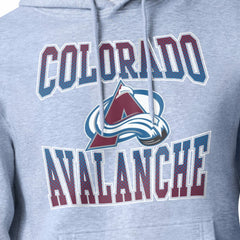 Colorado Avalanche Starter Comic Style Team Graphic Hoodie - Gray - NHL