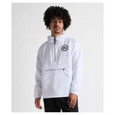 Charles River x New England Patriots Pack-N-Go Half-Zip Hoodie White | NFL