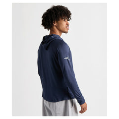 Charles River x New England Patriots Cayak Hooded Long Sleeve T-Shirt Navy | NFL
