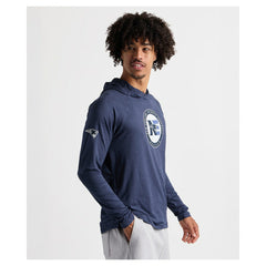 Charles River x New England Patriots Cayak Hooded Long Sleeve T-Shirt Navy | NFL