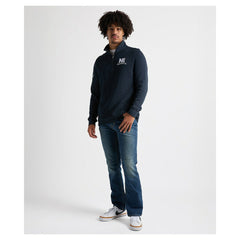 Charles River x New England Patriots Franconia Quilted Quarter-Zip Sweatshirt Navy | NFL