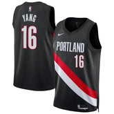 Yang Hansen Portland Trail Blazers Unisex Swingman Jersey Icon Edition Black - NBA