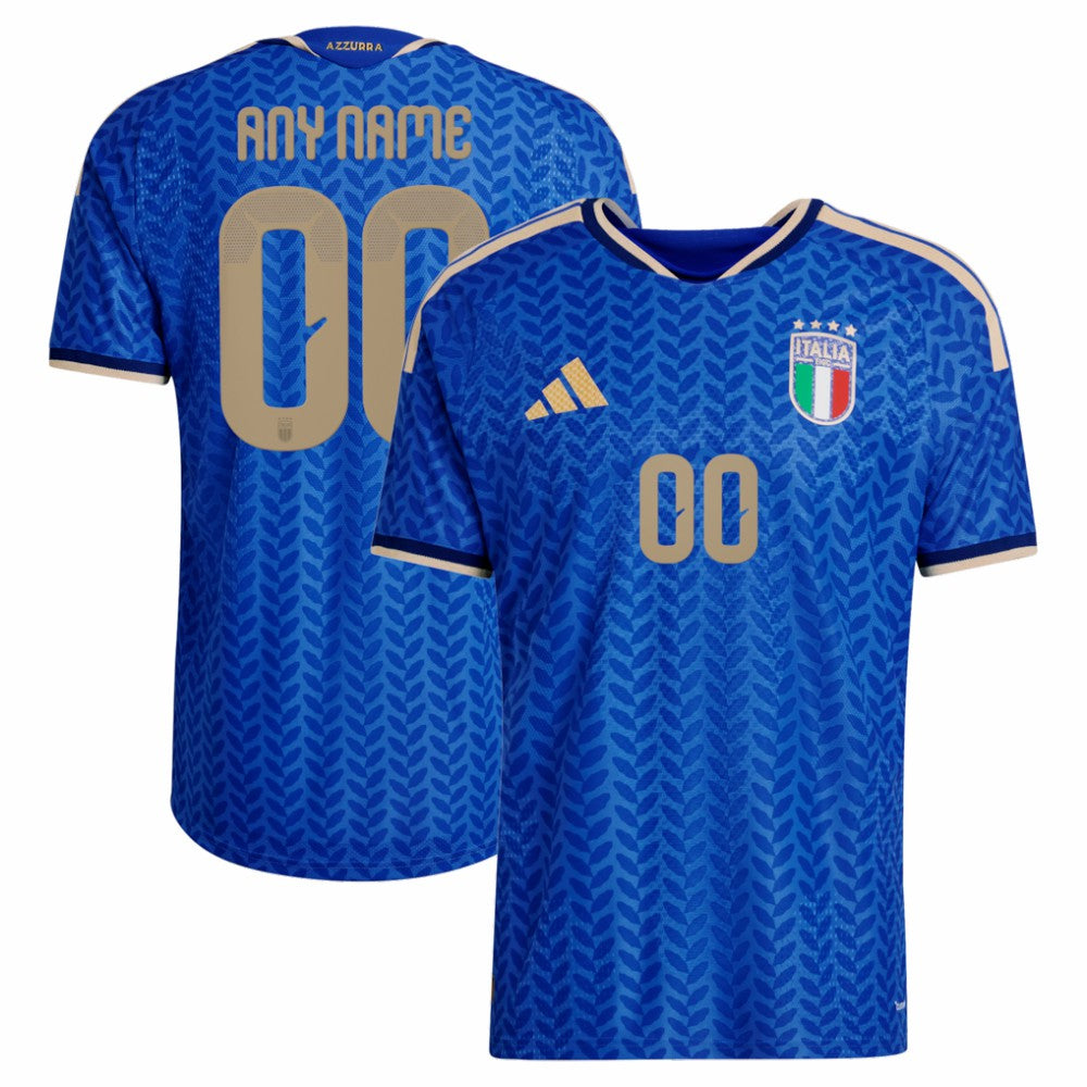 Italy National Team FIFA x World Cup 2026 Home On Field Custom Jersey Blue | Adidas Sale