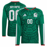 Mexico National Team 2026 Home Replica Long Sleeve Custom Jersey Green | Adidas cheap