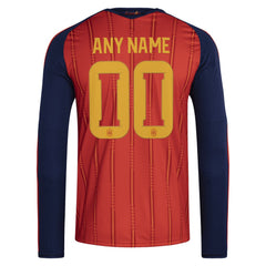 Spain National Team FIFA x World Cup 2026 Home Replica Long Sleeve Custom Jersey Red | Adidas Online
