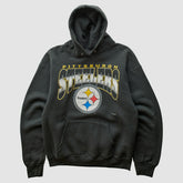 Pittsburgh Steelers 90s Hooded Pullover Sweatshirt Black Vintage | Fanatics