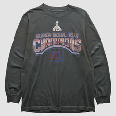 New York Giants 2012 Long Sleeve T-shirt Black Vintage | Fanatics