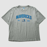 Dallas Mavericks NBA 2000s T-shirt Heather Gray Vintage - NBA