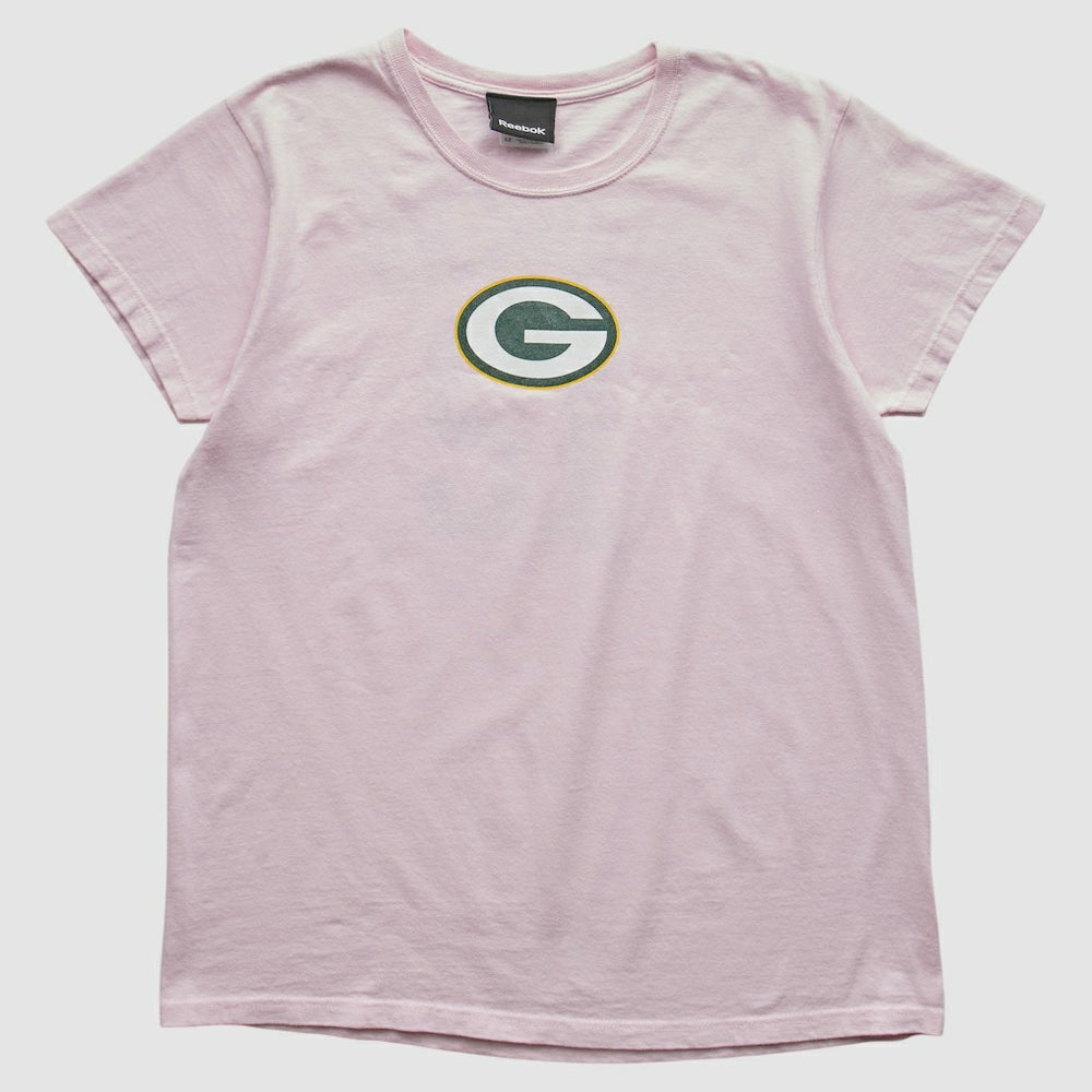 Green Bay Packers Reebok 2010s T-shirt Pink Vintage | Fanatics