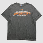 Cincinnati Bengals Majestic 2010s T-shirt Dark Heather Gray Vintage | Fanatics
