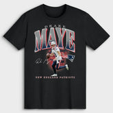 Drake Maye New England Patriots Player Hype T-Shirt Black | NFL
