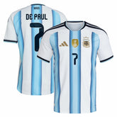 Rodrigo De Paul Argentina National Team 2026 Home Jersey White | Adidas Sale