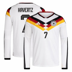 Kai Havertz Germany National Team 2026 Home Replica Long Sleeve Jersey White | Adidas Online
