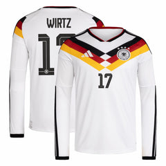 Florian Wirtz Germany National Team 2026 Home Replica Long Sleeve Jersey White | Adidas online