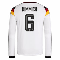 Joshua Kimmich Germany National Team 2026 Home Replica Long Sleeve Jersey White | Adidas Online