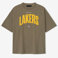 Los Angeles Lakers Fear of God x NBA Unisex 90's T-Shirt Heather Gray - NBA