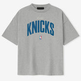 New York Knicks Fear of God x NBA Unisex 90's T-Shirt Heather Gray - NBA