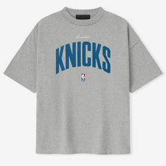 New York Knicks Fear of God x NBA Unisex 90's T-Shirt Heather Gray - NBA