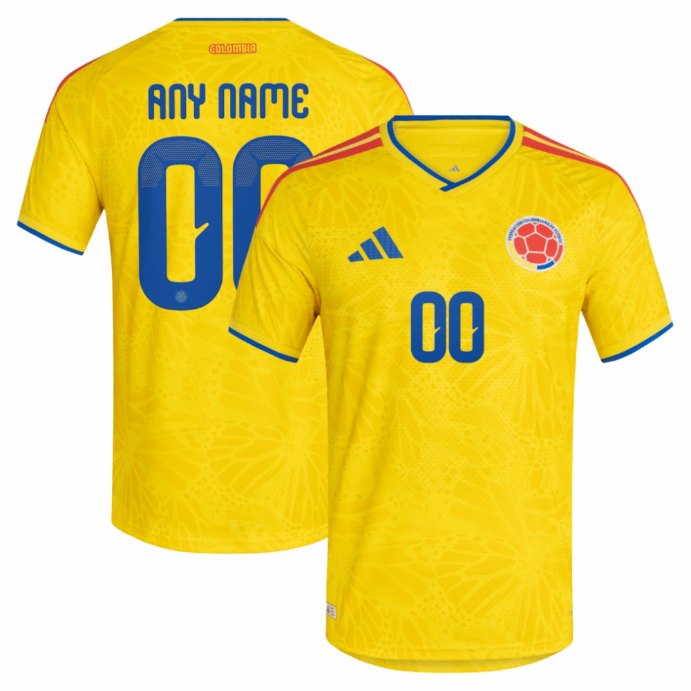 Colombia National Team FIFA x World Cup 2026 Home On Field Custom Jersey Yellow | Adidas online