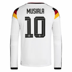 Jamal Musiala Germany National Team 2026 Home Replica Long Sleeve Jersey White | Adidas discount