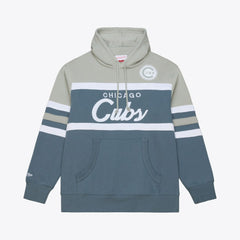 Chicago Cubs Mitchell & Ness Cooperstown Collection Thunderstorm Head Coach Hoodie - MLB