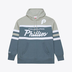 Philadelphia Phillies Mitchell & Ness Cooperstown Collection Thunderstorm Head Coach Hoodie - MLB