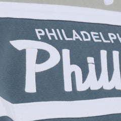 Philadelphia Phillies Mitchell & Ness Cooperstown Collection Thunderstorm Head Coach Hoodie - MLB
