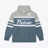 San Diego Padres Mitchell & Ness Cooperstown Collection Thunderstorm Head Coach Hoodie - MLB