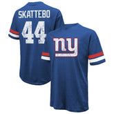 Cam Skattebo New York Giants Majestic Threads Oversized T-Shirt Royal | NFL