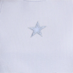 Dallas Cowboys Starter Women's Travel Pastels Cropped Tank Light Blue | NFL