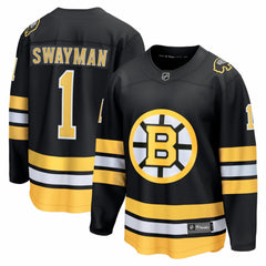 Jeremy Swayman Boston Bruins Fanatics Home Breakaway Jersey - Black - NHL