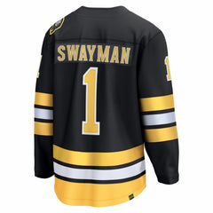 Jeremy Swayman Boston Bruins Fanatics Home Breakaway Jersey - Black - NHL