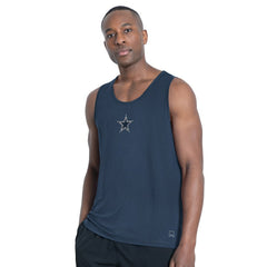 Dallas Cowboys MSX by Michael Strahan Energy Scoop Neck Tank Top Navy | NFL