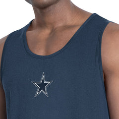Dallas Cowboys MSX by Michael Strahan Energy Scoop Neck Tank Top Navy | NFL