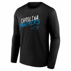 Carolina Panthers Hustle Long Sleeve T-Shirt Black | NFL