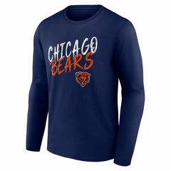Chicago Bears Hustle Long Sleeve T-Shirt Navy | NFL