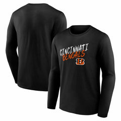 Cincinnati Bengals Hustle Long Sleeve T-Shirt Black | NFL