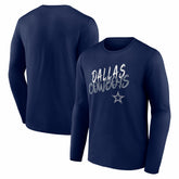 Dallas Cowboys Hustle Long Sleeve T-Shirt Navy | NFL