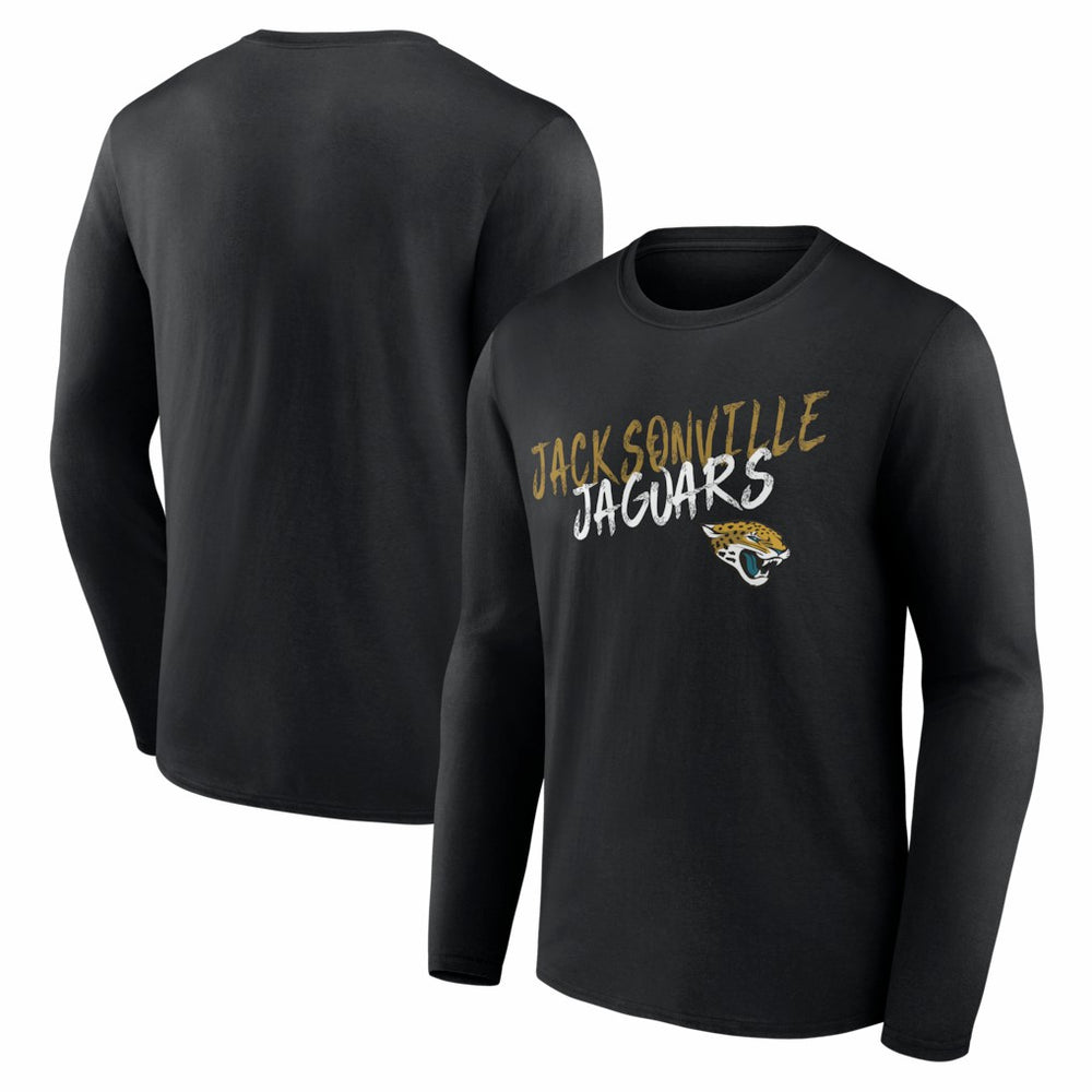Jacksonville Jaguars Hustle Long Sleeve T-Shirt Black | NFL