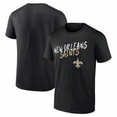 New Orleans Saints Hustle T-Shirt Black | NFL