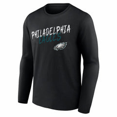 Philadelphia Eagles Hustle Long Sleeve T-Shirt Black | NFL