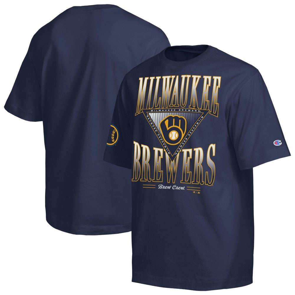 Milwaukee Brewers Champion Traditions Two Locations T-Shirt - MLB