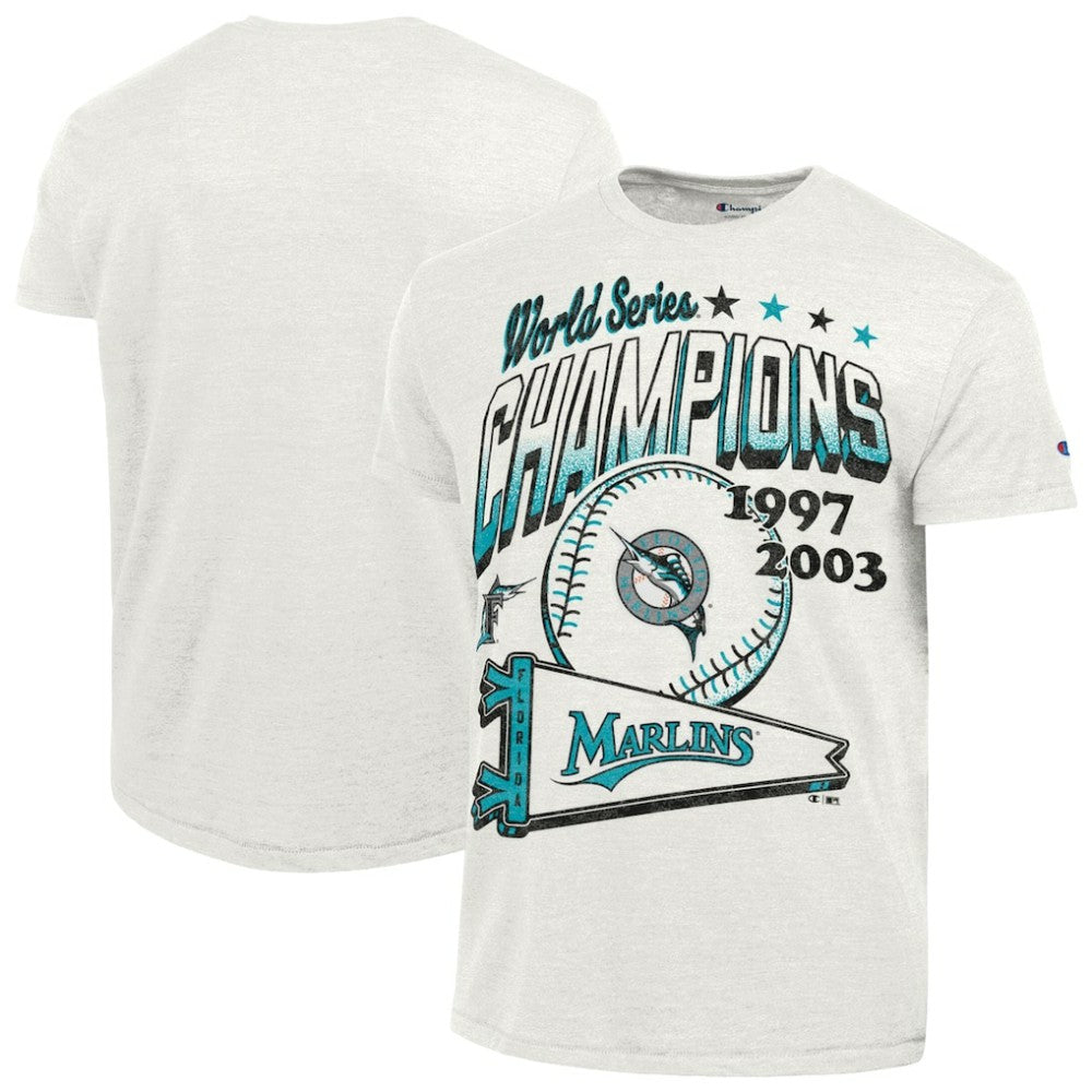 Miami Marlins Champion Winning Tradition Cooperstown Tri-Blend T-Shirt - MLB