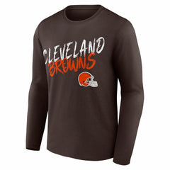 Cleveland Browns Hustle Long Sleeve T-Shirt Brown | NFL